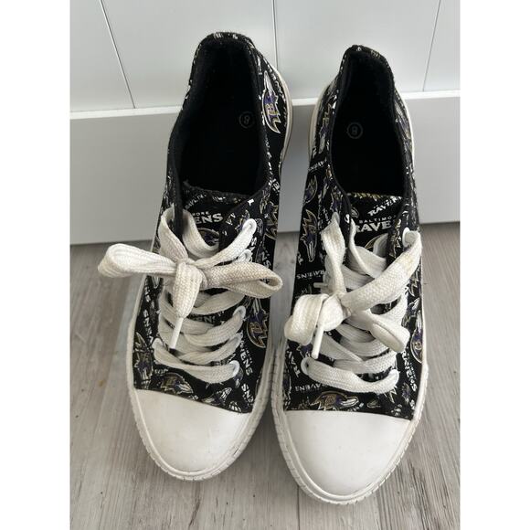 FOCO Shoes - FOCO Women's size 8 NFL Baltimore Ravens. Sneakers- Gym shoes.